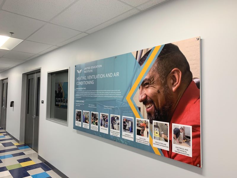 Heating, Ventilation, and Air Conditioning Acrylic with Standoffs